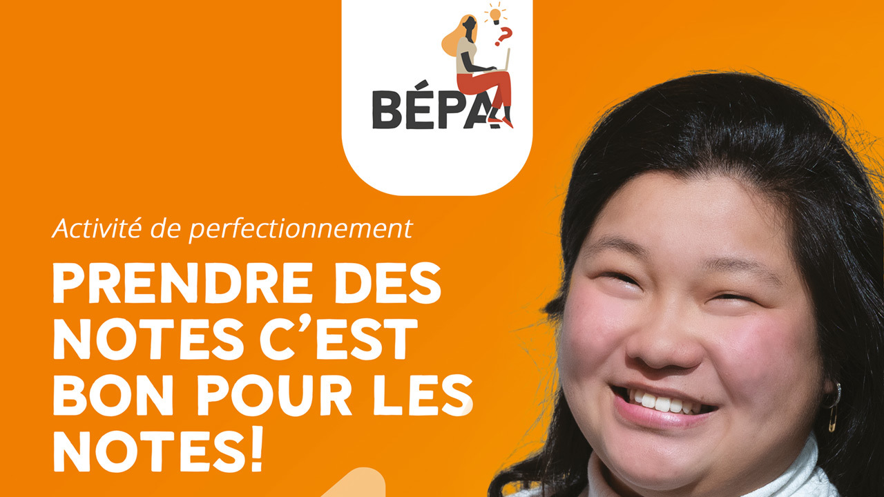 Ateliers BEPA - Prendre des notes