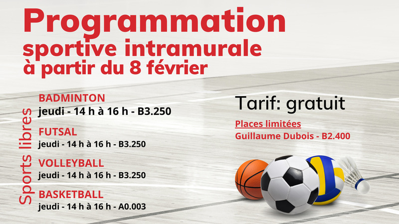 Programmaton sportive intramurale - H2024