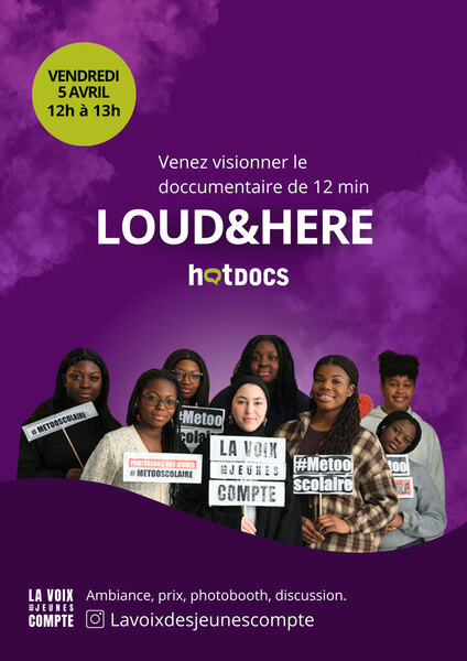 Affiche du documentaire - Loud & Here