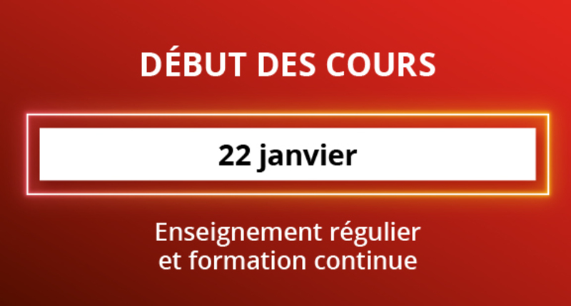 Début des cours - H25