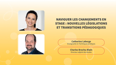 Colloque pédagogique 25 - Naviguer changements en stage