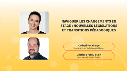 Colloque pédagogique 25 - Naviguer changements en stage