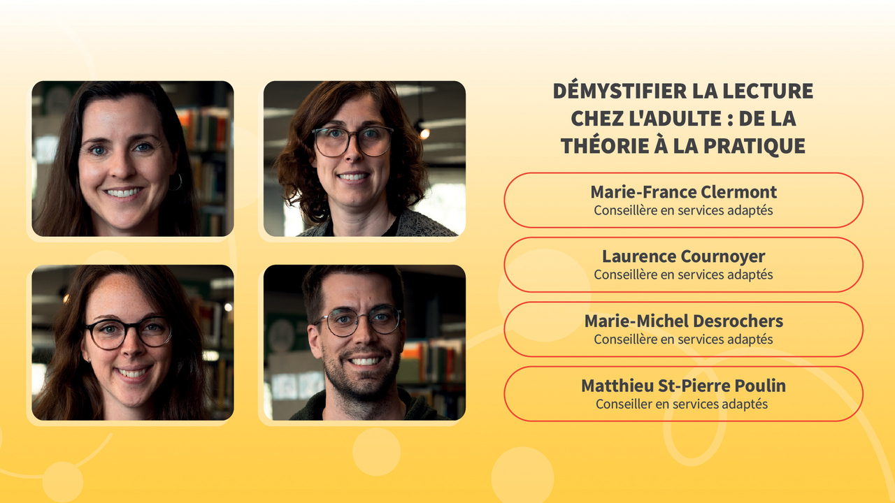 Colloque pédagogique 25 - Démystifier la lecture