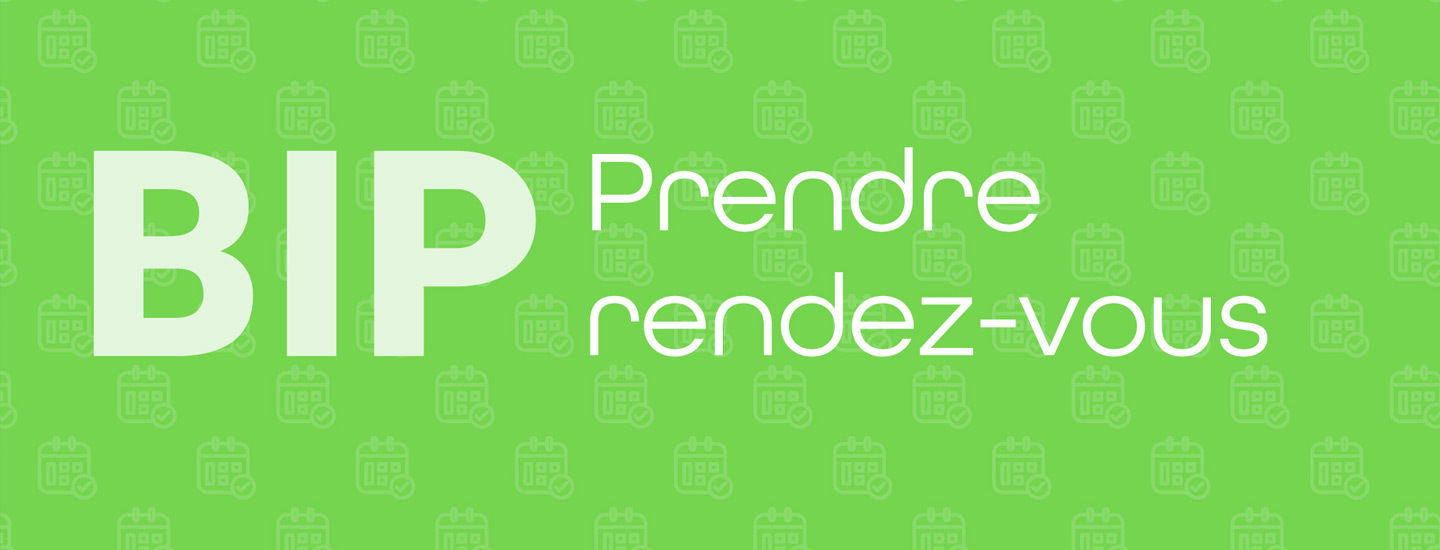 BIP - Prendre RDV - 1440 x 550