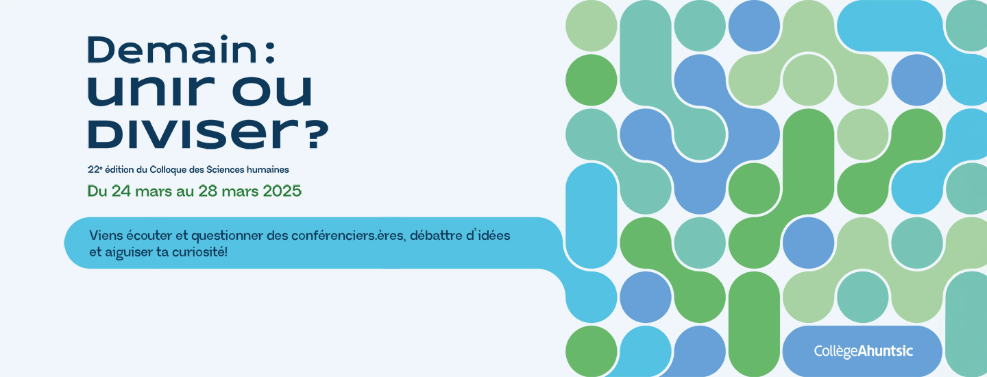 Colloque des Sciences humaines 2025 - Bannière