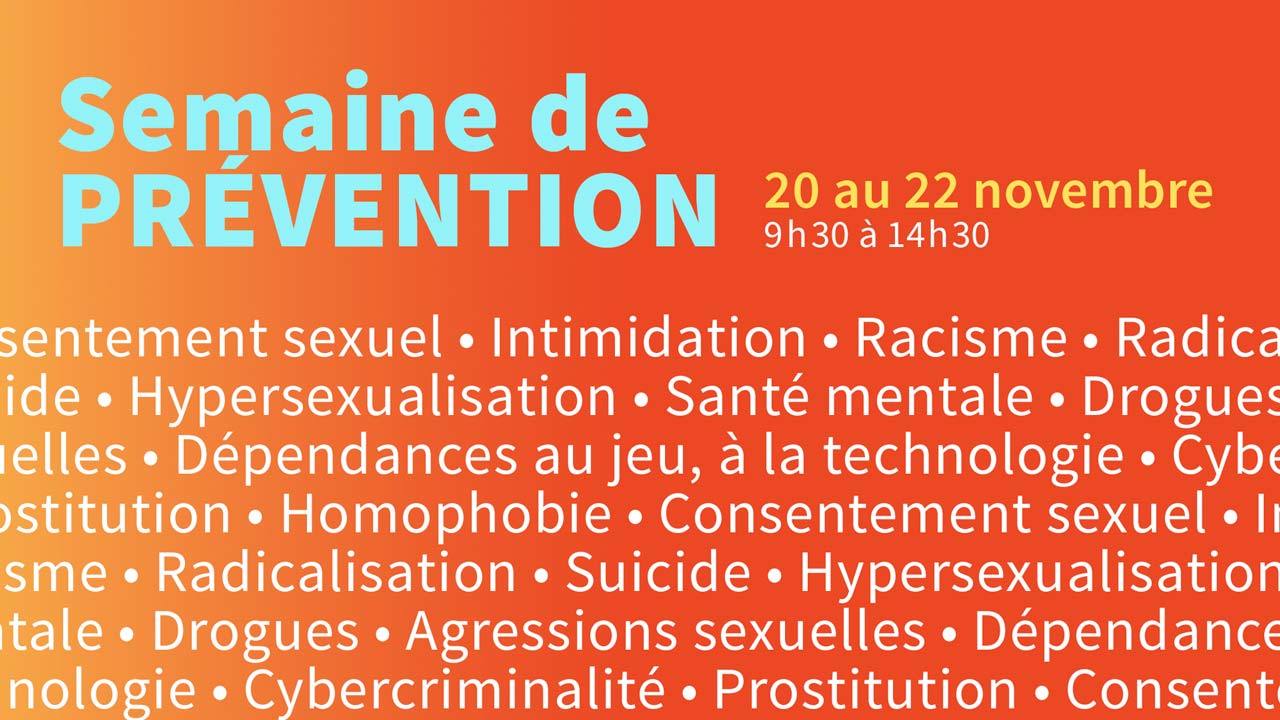 Semaine de la prévention 2018