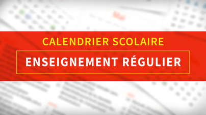 Calendrier scolaire régulier