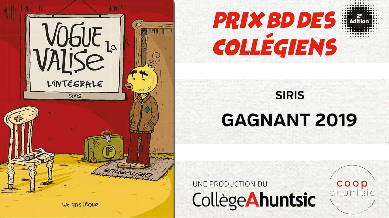 Prix BD des collégiens GAGNANT 2019!