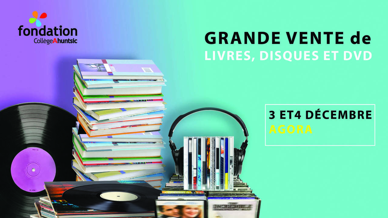 Vente de livres, disques, dvd