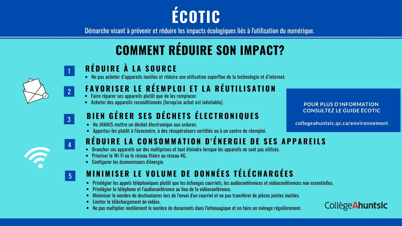 Écotic - Comment réduire son impact?