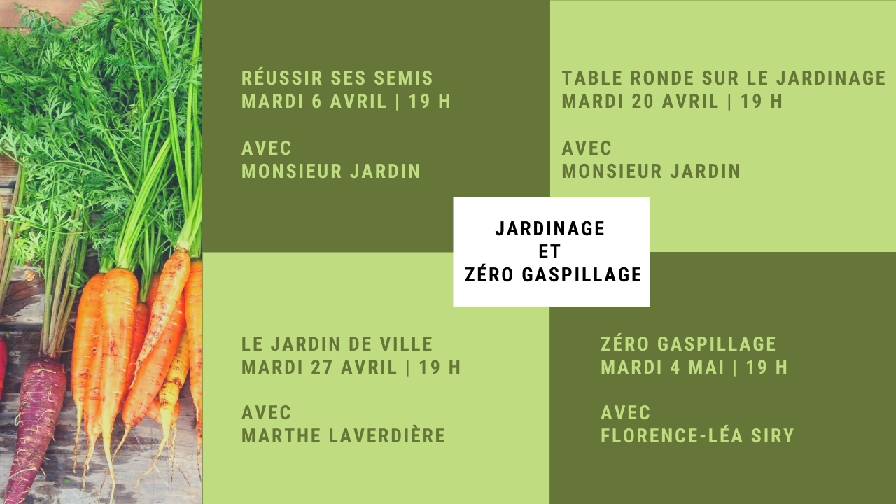 Jardinage et zéro gaspillage -programmation 