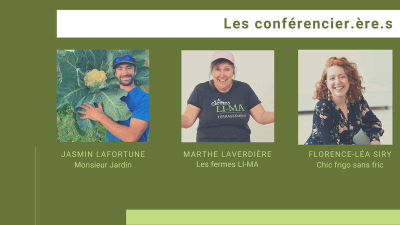 Conférenciers Jardinage et zéro déchets