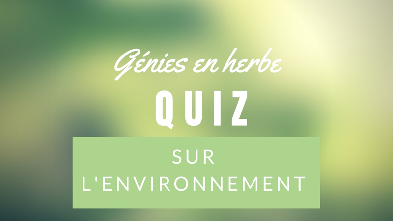 Quiz sur l'environnement