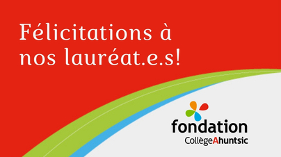 Fondation - Félicitations à nos lauréat.e.s