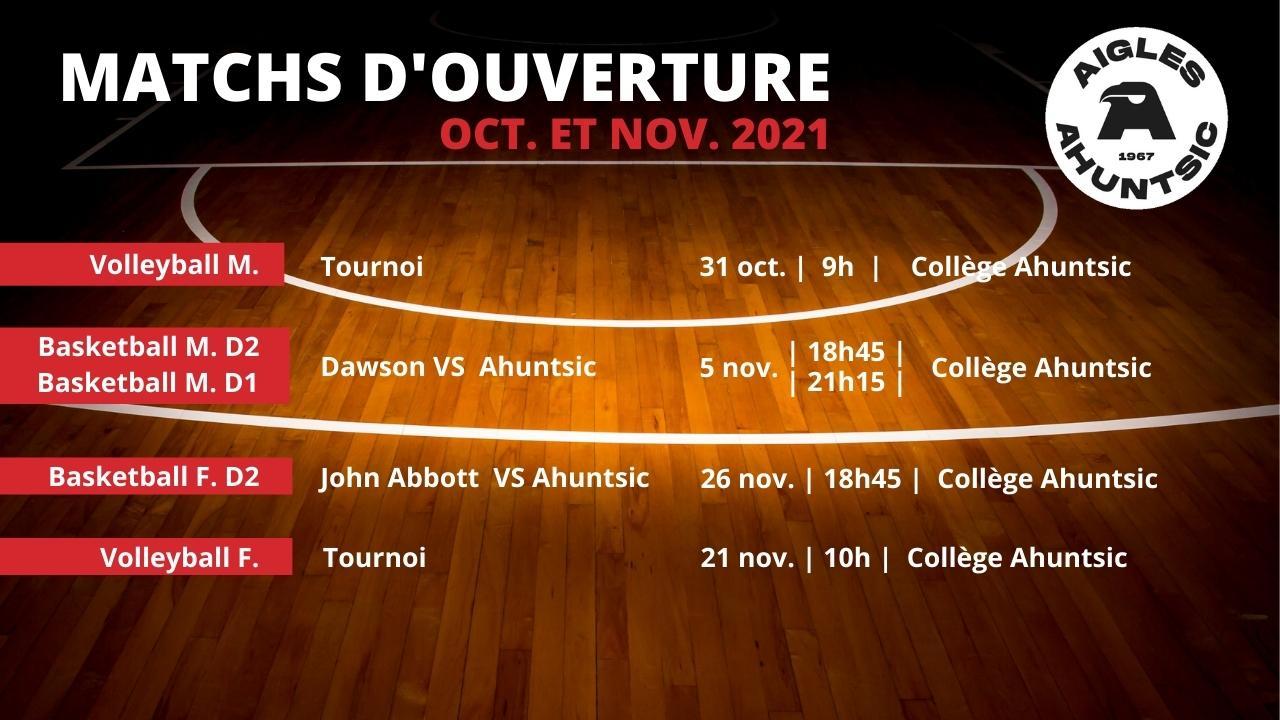 Matchs d'ouverture - Volleyball et basket