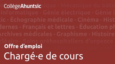 Emplois- Chargé de cours