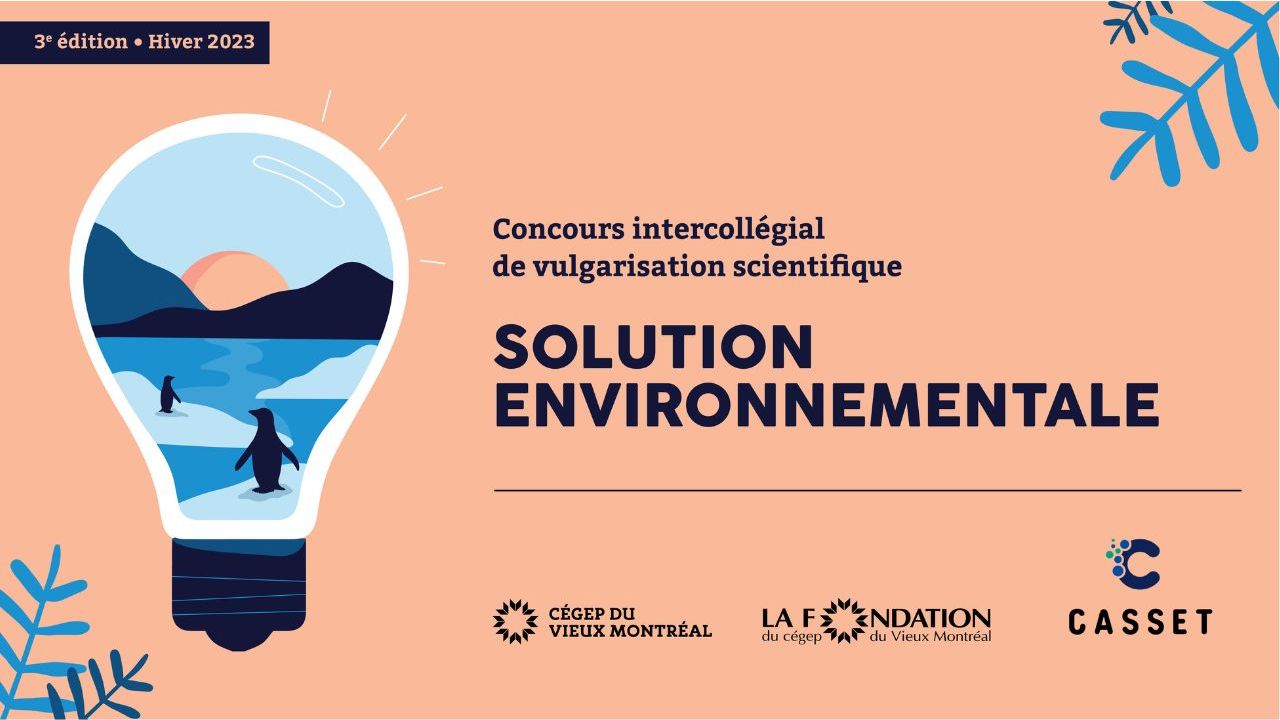 Le Concours De Vulgarisation Scientifique « Solution Environnementale