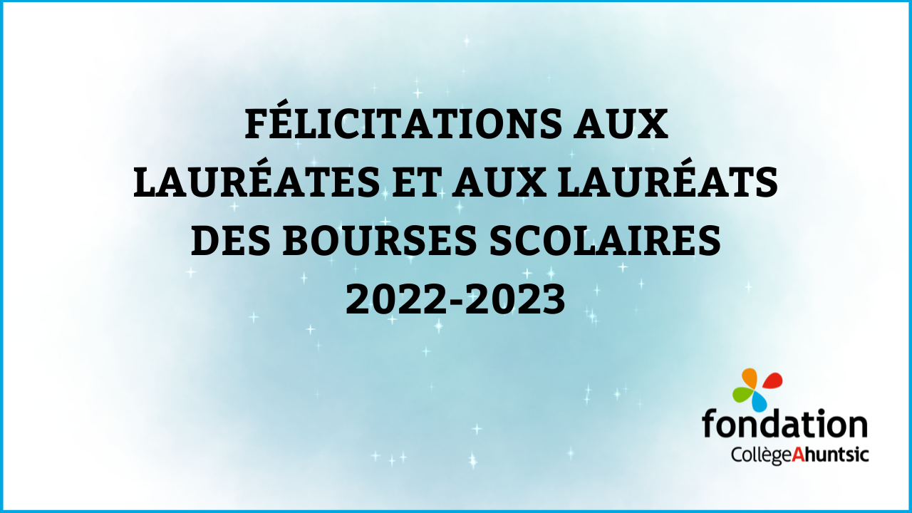 Fondation - félicitations bourses scolaire H22 - tuile